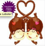 Monkey Love Shape Foil Balloon