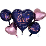 Navy Love Balloon Gift