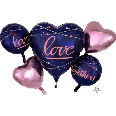 Navy Love Balloon Gift