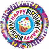 Happy Birthday Cupcake Foil Balloon