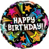 Happy Birthday Shooting Stars Foil Balloon