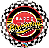 Happy Birthday Checks Foil Balloon