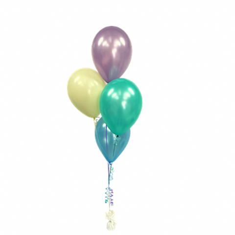 4 Balloon Table Arrangement with Hi Float (2-3 days float time)