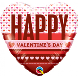 Happy Valentine's Day Heart Stripes