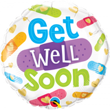 Get Well Soon Band Aids 45cm Foil Balloon