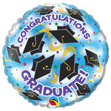 Congratulations Graduate Caps! Foil Balloon