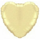 Pearl Ivory Heart Foil Balloon