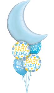 Baby Boy Crescent Balloon Gift