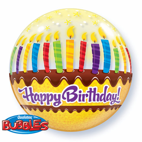 Birthday Candles & Frosting Bubble Balloon