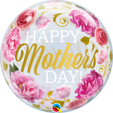 Happy Mothers Day Floral Bubble Balloon