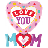 Love You Mum Shape Balloon