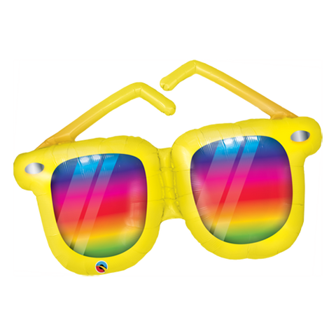 Rainbow Sunglasses Shape Foil Balloon