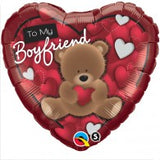 To My Boyfriend Bear Foil Balloon
