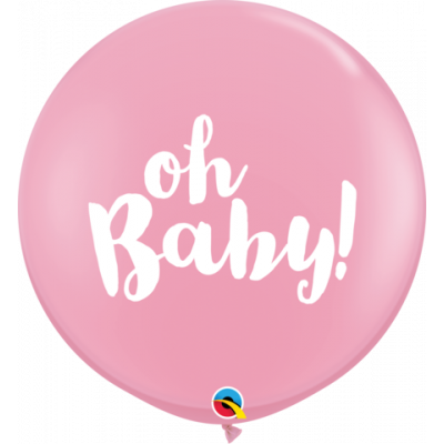 Oh Baby ! Pink Jumbo Balloon