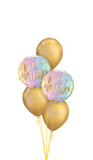Birthday Chrome Rainbow Balloon Bouquet