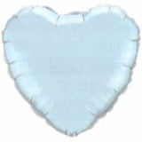 Pearl Blue Heart Foil Balloon