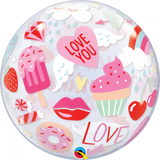 Sweet Happy Valentines Bubble Balloon