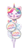 Happy Birthday Caticorn Balloon Bouquet