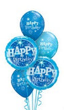 Blue Sparkles Happy Birthday Balloon Gift