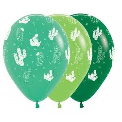 5 x Cactus Latex Balloons