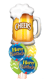 Cheers Birthday Balloon Gift