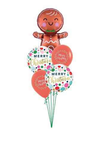Gingerbread Man Merry Christmas Bouquet