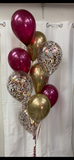 9 Balloon Confetti Floor Arrangement