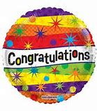 Congratulations Starburst Foil Balloon
