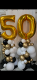 Black & Gold Double Number Organic Towers