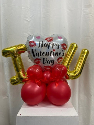 Valentine's Day I Love You Kisses Balloon Marquee