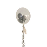 24" Deco bubble stuffed with tassel