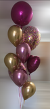 Pinks & Gold Confetti & Orbz Arrangement
