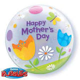 Happy Mother's Day Garden Flowers Bubble Balloon