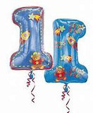 Happy 1st Birthday Blue 1 Shape Balloon