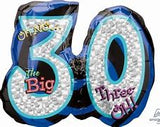 The Big 3 Oh! Foil Balloon