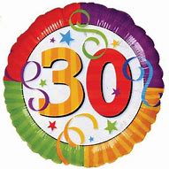 30 Colourful Streamers Foil Balloon
