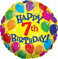 Happy 7th Birthday Foil Balloon