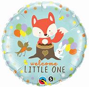 Welcome Little One Fox Foil Balloon