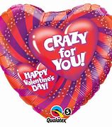 Crazy for You Happy Valentine's Foil Balloon