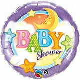 Baby Shower Colourful Stars and Moon Foil Balloon