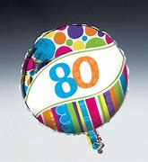 80 Spots & Stripes Foil Balloon
