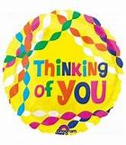 Thinking of You Bright Streamers Foil Balloon