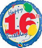 Happy 16th Balloons Foil Balloon