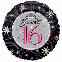 Sweet 16 Sparkles Foil Balloon