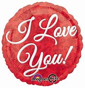 I Love You Circle Foil Balloon