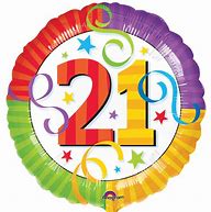 21 Colourful Foil Balloon