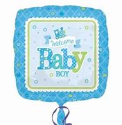 Welcome Baby Boy Foil Balloon