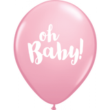Oh Baby Pink Latex Balloons