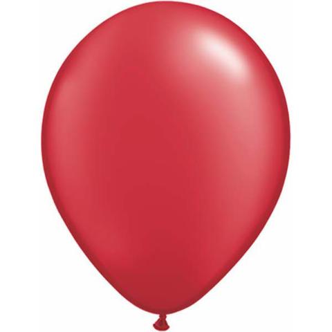 6 x Red Latex Balloons ( 2- 3 days float time)