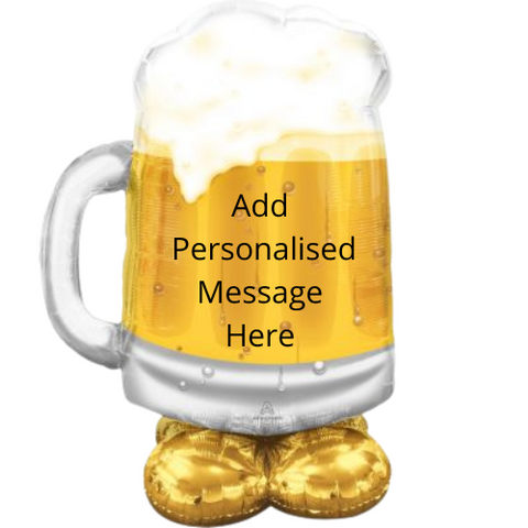 Personalised Airloonz Beer Mug Balloon